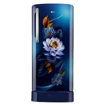 LG 224L 5 Star Direct Cool Single Door Refrigerator with Smart Inverter (GL-D2356ZABW, Blue Water Lily)